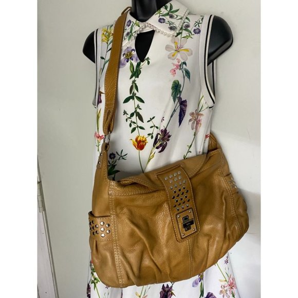 Rafe Tan Large Leather Shoulder/Crossbody Bag - Picture 11 of 16